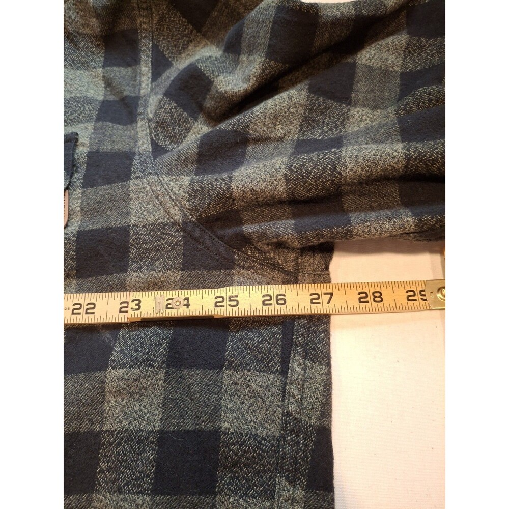 Dubinik Shirt Mens Sz XXL Green/Black Customized Version Plaid Flannel Flip Cuff - Picture 10 of 12